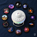 Discos do Estrelario em círculo ao redor do projetor